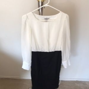 3/4 Sleeve Chiffon Dress